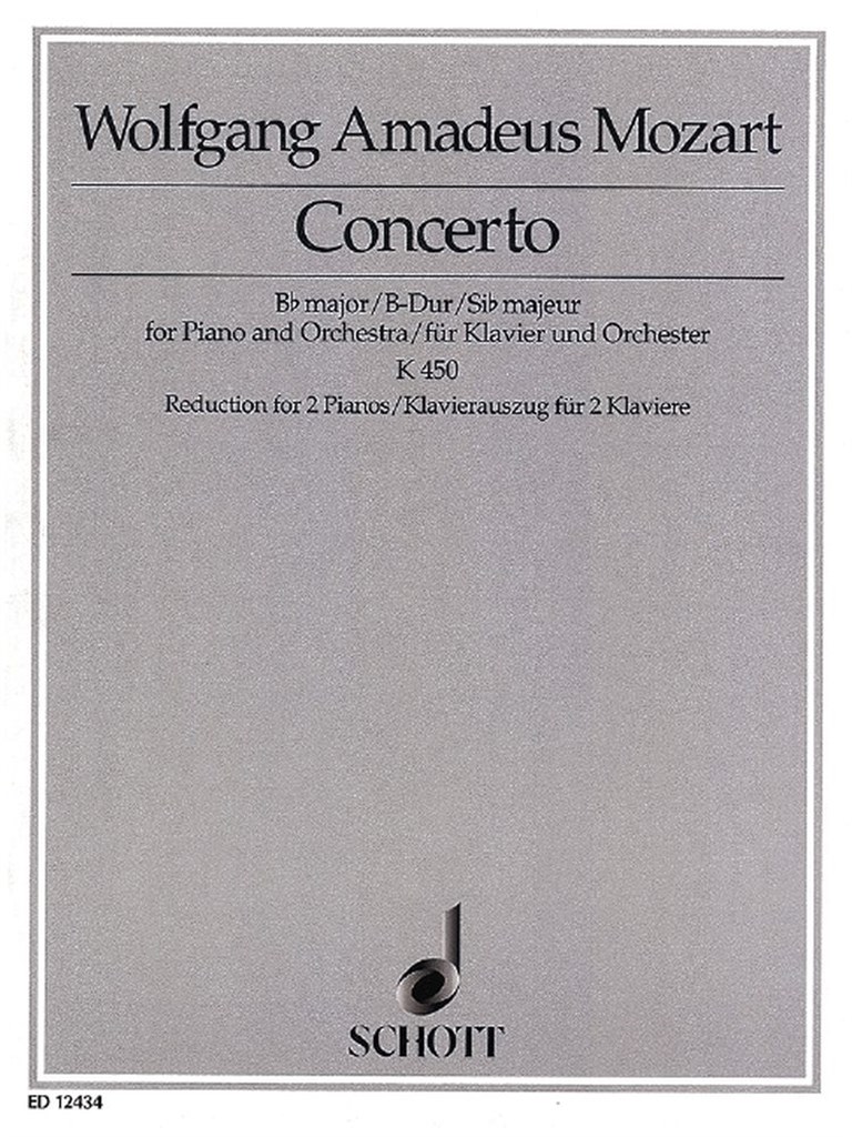 Concerto No. 15 Bb Major KV 450